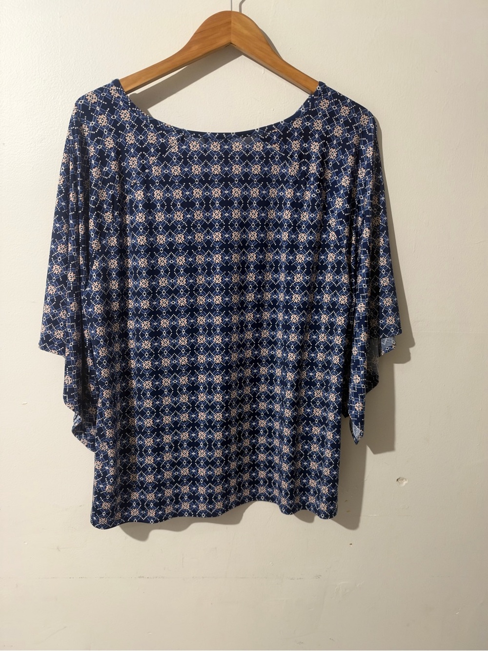 Westport Navy Blue & White Geometric Print Tunic - Picture 5 of 6